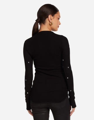 Lauren Moshi McKinley Crystal Skull Top