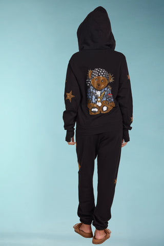 Lauren Moshi Tanzy Stud Rocker Teddy Sweatpants