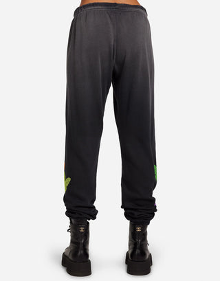 Lauren Moshi Tanzy Neon Butterfly Sweatpants