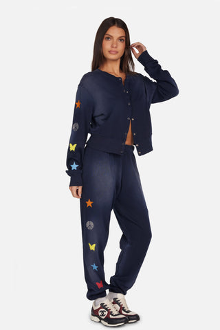 Lauren Moshi Tanzy Butterfly Peace Sweatpants