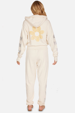 Lauren Moshi Twyla Butterfly Daisy Zip Up Hoodie