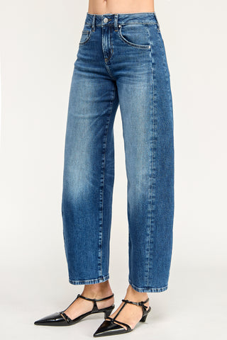 Level 99 Quinn Curve Wide Leg Barrel Jeans