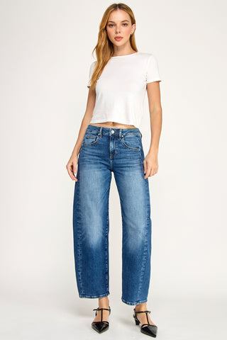 Level 99 Quinn Curve Wide Leg Barrel Jeans