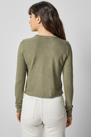 Lilla P Long Sleeve Cropped Tee