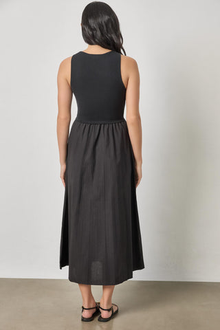 Lilla P Mixed Scoop Neck Dress