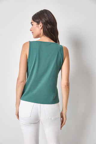 Lilla P Organic V Neck Tank Top