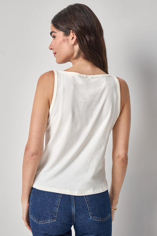 Lilla P Organic V Neck Tank Top