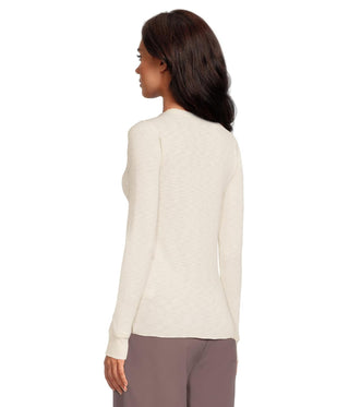 Lilla P Rib Slub Long Sleeve Crew Neck Shirt