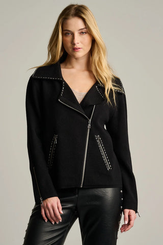 Lisa Todd Moto Stitch Sweater Jacket