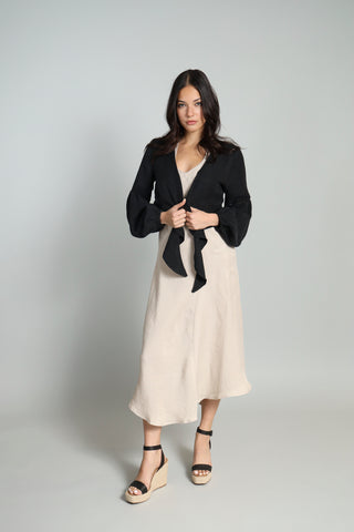 Lola + Sophie Tie Front Shrug