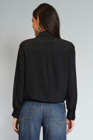 Lola + Sophie Marnie Bubble Hem Shirt