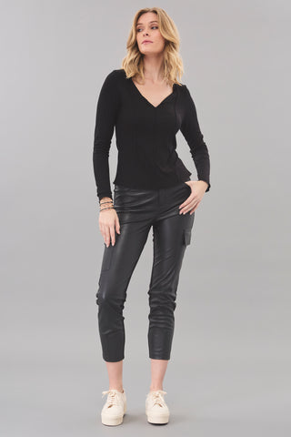 Lola & Sophie Exposed Seam Long Sleeve Top - Premium clothing at Lonnys NY - Just $72! Shop Womens clothing now 