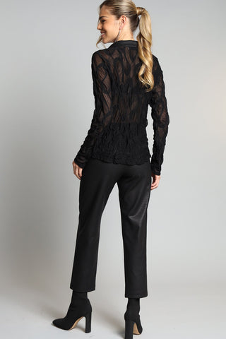 Lola + Sophie Stretch Lace Shirt