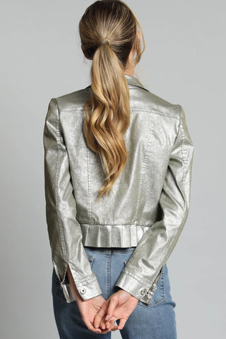 Lola + Sophie Foil Denim Jacket