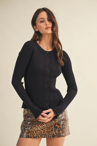 Love & Luxury Ribbed Sweater Cardigan