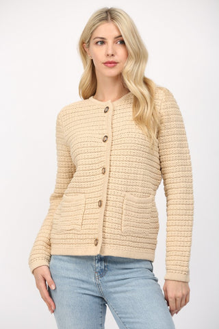 Love & Revenge Tweed Knit Cardigan - Premium clothing at Lonnys NY - Just $81! Shop Womens clothing now 