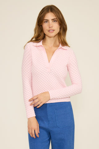Lucy Paris Jill Bubble Polo Top