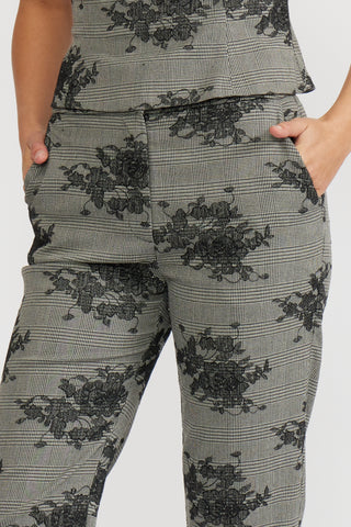 Lucy Paris Maria Embroidered Pants