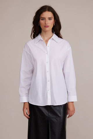 Lucy Paris Torin Pearl Button Down Shirt - Premium clothing at Lonnys NY - Just $80! Shop Womens clothing now 