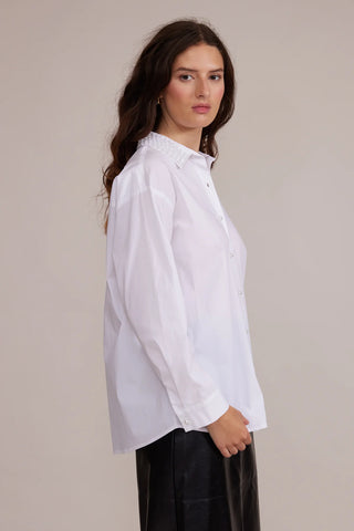 Lucy Paris Torin Pearl Button Down Shirt - Premium clothing at Lonnys NY - Just $80! Shop Womens clothing now 