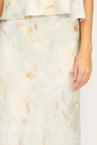 Lucy Paris Barbara Satin Skirt