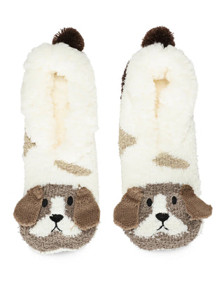 MeMoi Puppy Lined Slippers