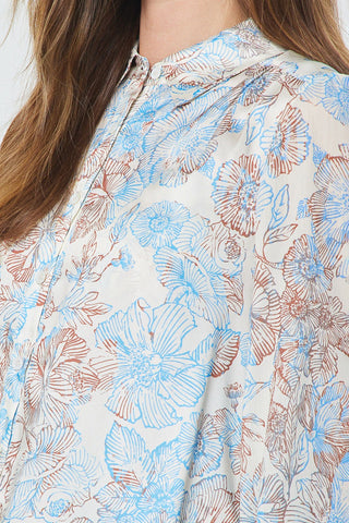 Madison Floral Button Down Blouse