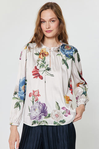 Madison Ruffle Neck Long Sleeve Blouse