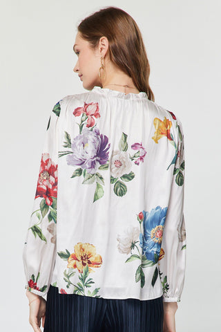 Madison Ruffle Neck Long Sleeve Blouse