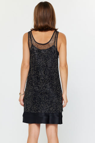 Madison Rhinestone Mesh Dress