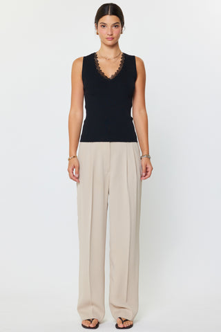 Madison Lace Neck Detail Tank