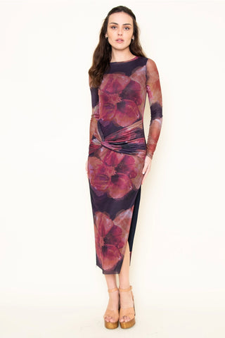 Madison Floral Mesh Maxi Dress