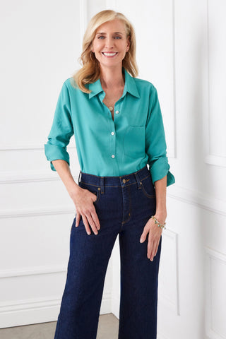 Madison Ruched Sleeve Blouse - Premium clothing at Lonnys NY - Just $162! Shop Womens clothing now 