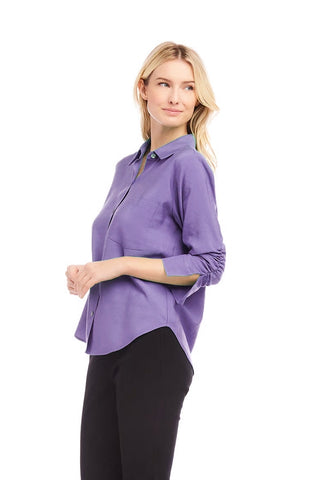 Madison Ruched Sleeve Blouse - Premium clothing at Lonnys NY - Just $162! Shop Womens clothing now 