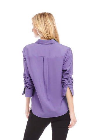 Madison Ruched Sleeve Blouse - Premium clothing at Lonnys NY - Just $162! Shop Womens clothing now 