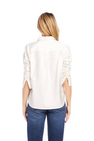 Madison Ruched Sleeve Blouse - Premium clothing at Lonnys NY - Just $162! Shop Womens clothing now 