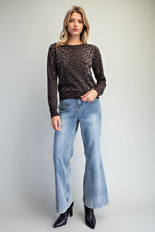 Madison Leopard Print Sweater