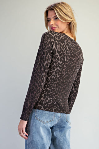 Madison Leopard Print Sweater
