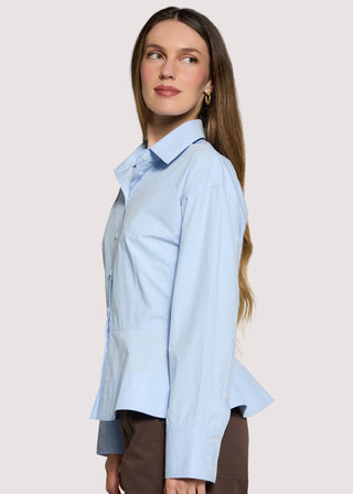 Madison Lilia Sky Peplum Top