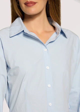 Madison Lilia Sky Peplum Top