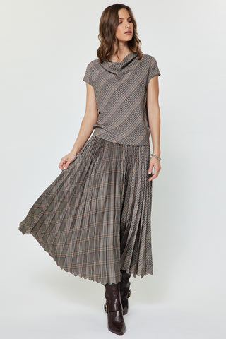 Madison Pleated Midi Skirt