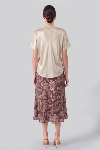 Madison Satin Dolman Sleeve Top