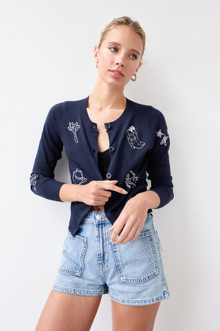 Madison Western Embroidered Cardigan