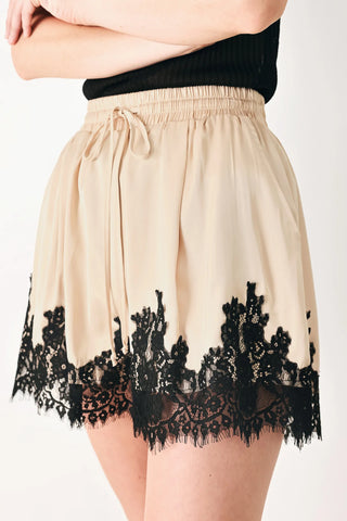 Madison Lace Trim Shorts