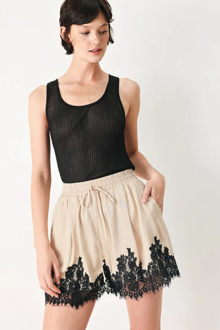 Madison Lace Trim Shorts