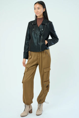 Marrakech Piper Metallic Moto Jacket - Premium clothing at Lonnys NY - Just $184! Shop Womens clothing now 