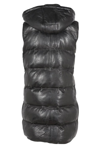 Mauritius Long Leather Puffer Vest - Premium clothing at Lonnys NY - Just $348! Shop Womens clothing now 