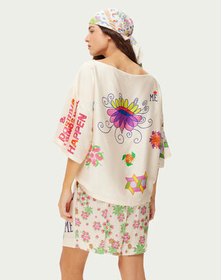 Me369 Ruby Cropped Markers T-Shirt