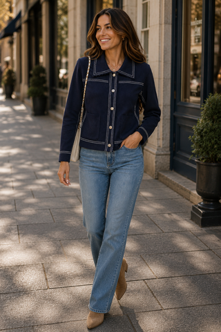 Metric Button Up Cardi Jacket