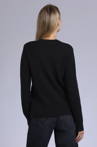 Minnie Rose Contrast Placket Cardigan